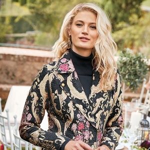 COPY - Tapestry Moto Jacket (Motorcycle Meets Bridgerton)